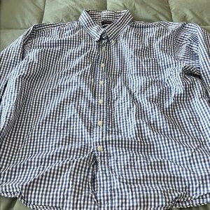 Dockers Men's Blue Checkered Shirt